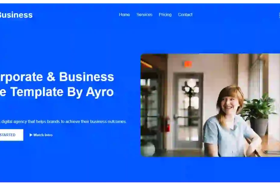 Free Business Website Template