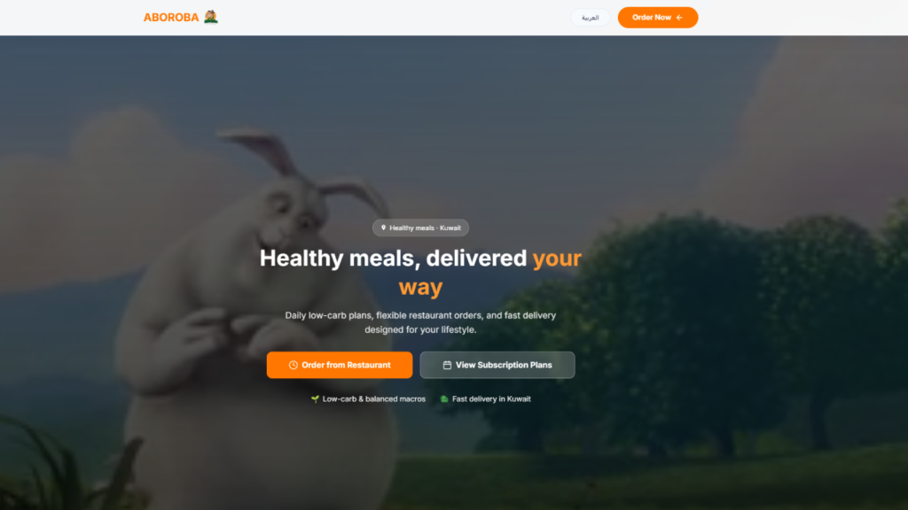 Free Restaurant Website Landing Page