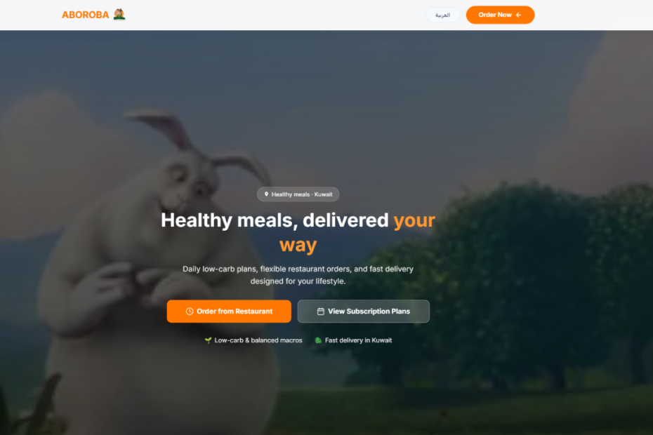Food Landing Page HTML Template with RTL & Location Map