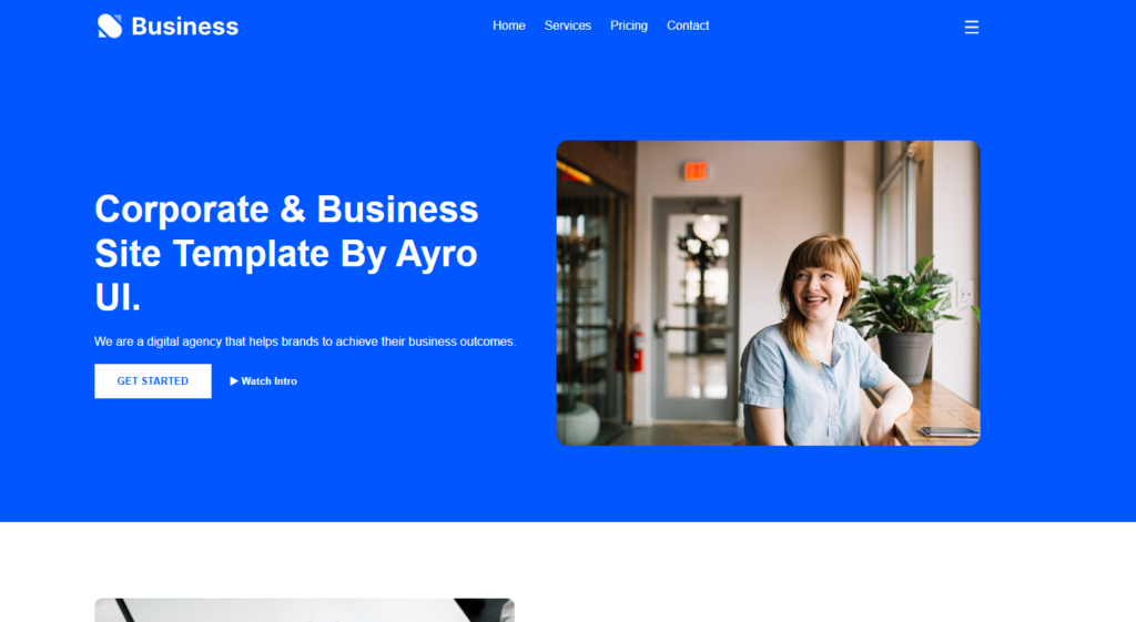 HTML JavaScript Business Website Template